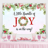 A Wenig Bündeln von Freude Ist An Der Weg babydusche Hintergrund